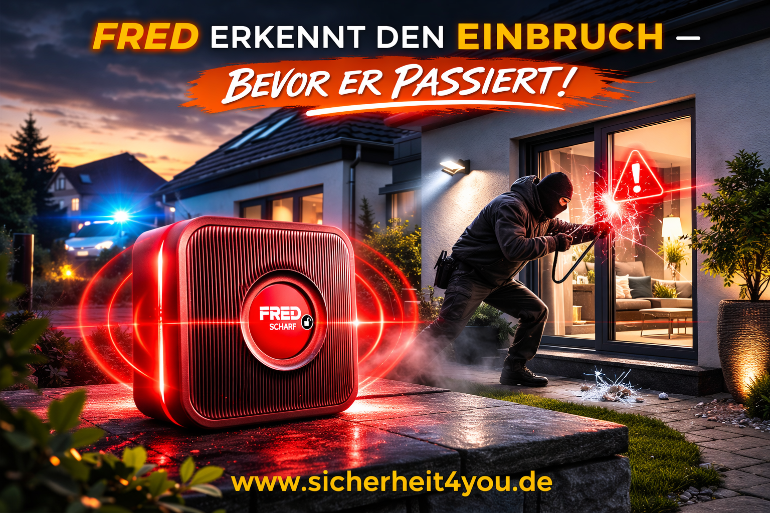 FRED Frühwansystem Alarmanlage für Einbruchschutz im Münsterland und Kreis Steinfurt